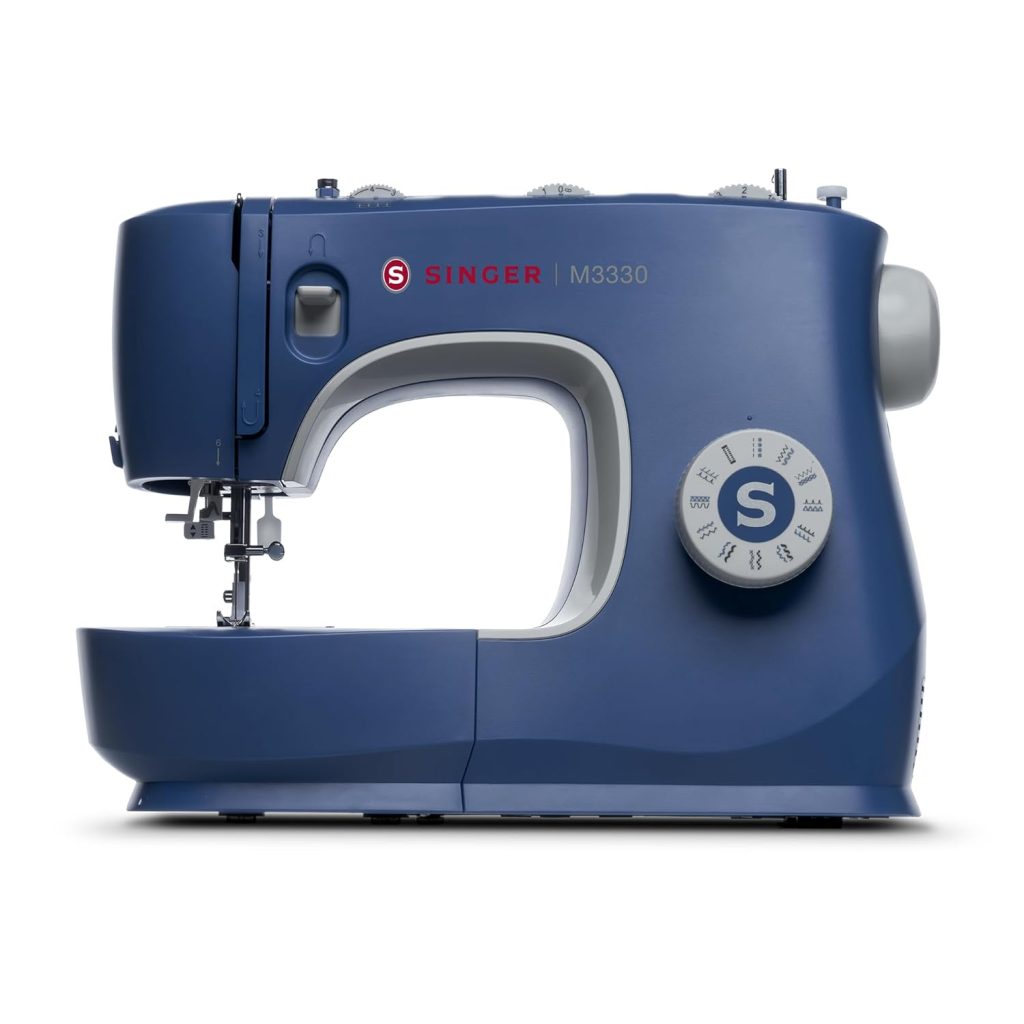 SINGER M3330 Making The Cut Sewing Machine with 97 Stitch Application (Metallic Blue)