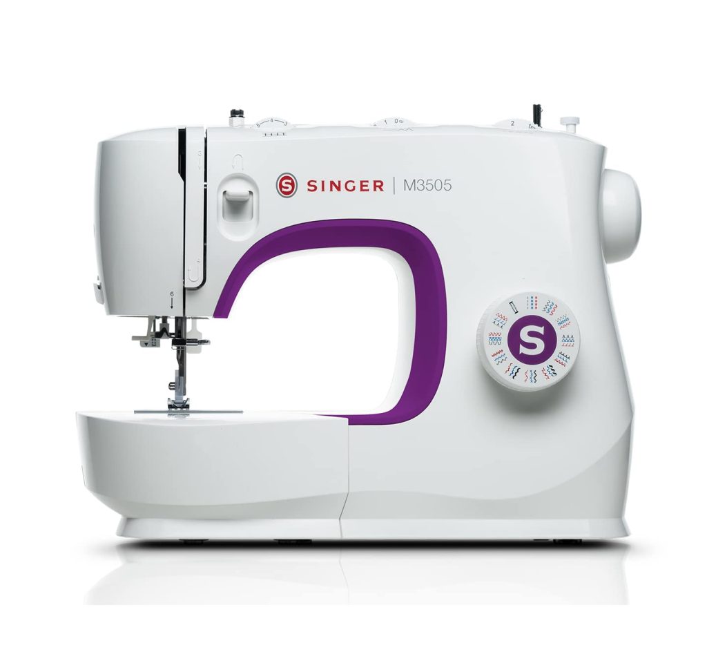 Singer M3505 Motorised Automatic Zig-Zag Electric Sewing Machine 32 Decorative Stiches, White
